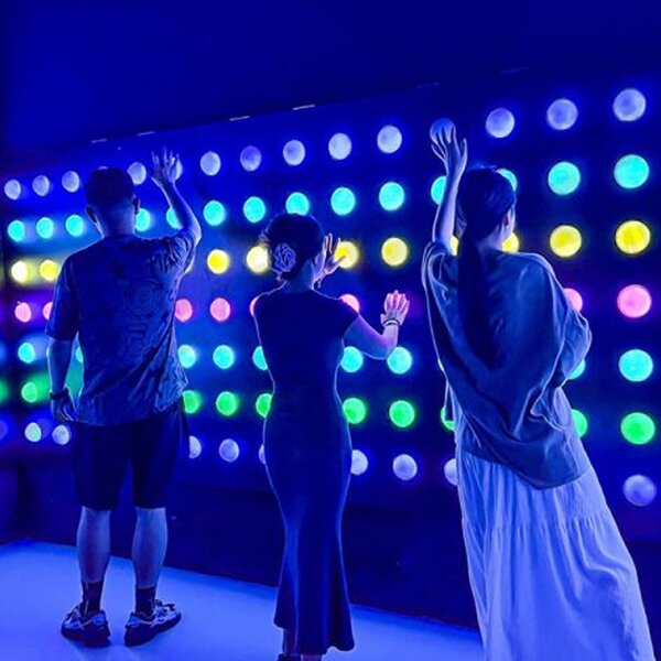 Interactive Game Booth Manufacturer - Indoor Carnival Spot It Oddball Push Led Light Button Pipe Ball Strike