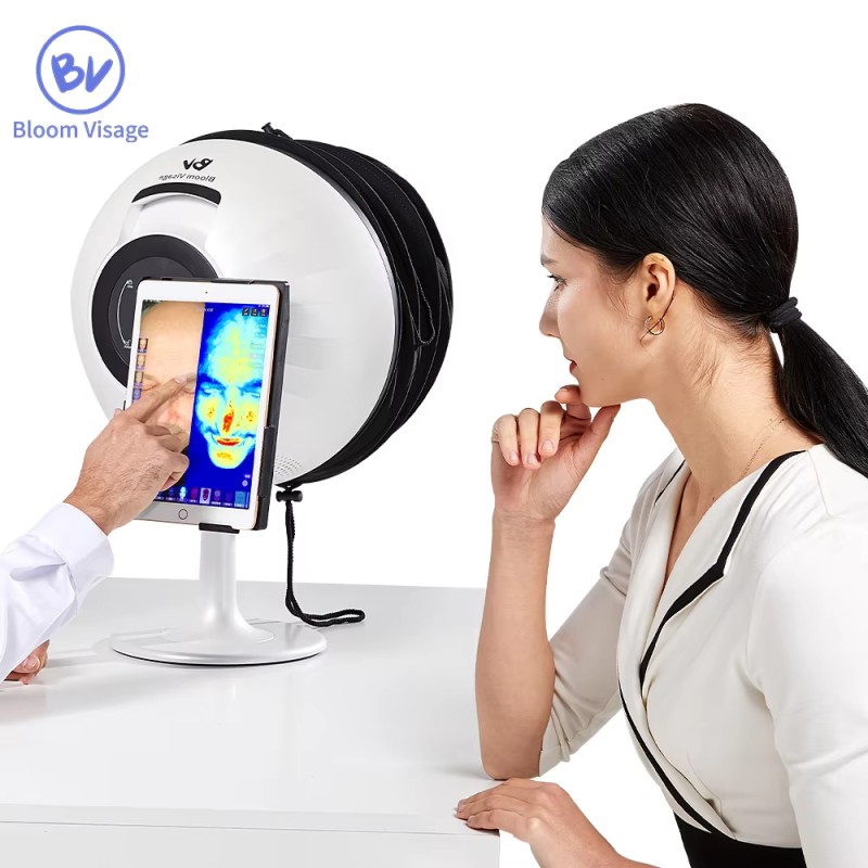 AI Skin Analyzer Manufacturer - OEM 3D Facial Camera with EU/IT Plugs