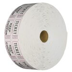 Arcade Raffle Ticket - Manufacturer - Red Color Paper for Game Redemption