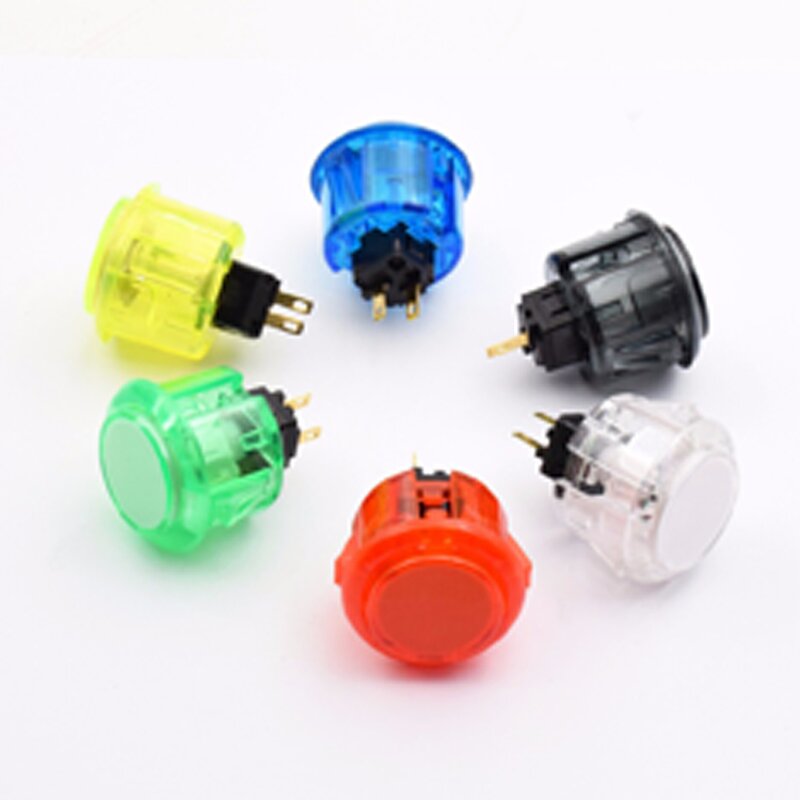 Arcade LED Push Button - Manufacturer - 30mm Transparent Round Free Sample