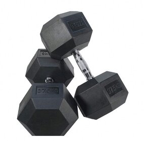 Rubber Dumbbell - Manufacturer - Hex Shape Gym Used Factory Supplied Cheap