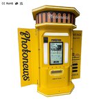 Newspaper Print Vending Machine Manufacturer - Divine Vintage Interactive Unmanned Touchscreen 27inch 4G