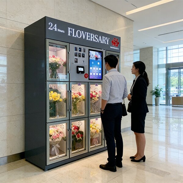 Flower Vending Machine Manufacturer - Factory Discount 21.5-inch Touch Screen Large Capacity with Refrigeration