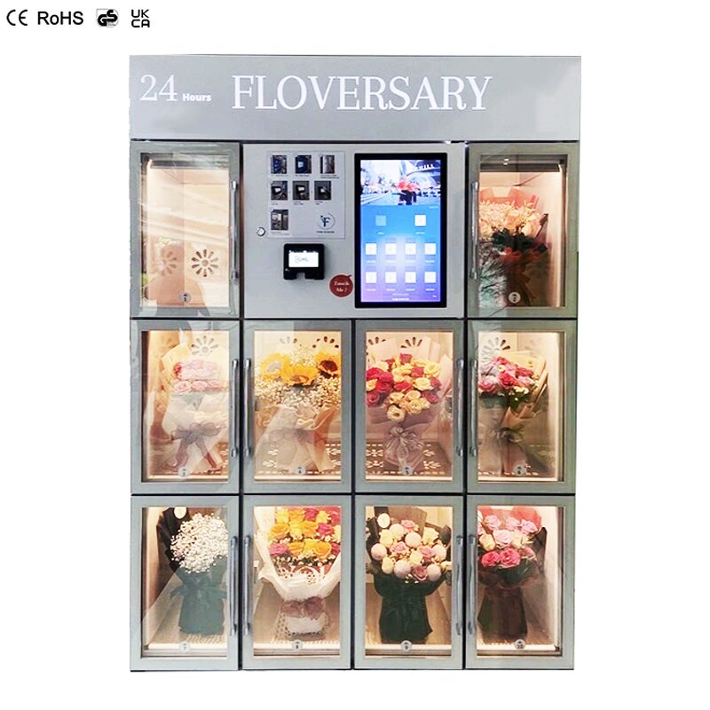 Flower Vending Machine Manufacturer - Hot Outdoor Indoor Commercial 24 Hours Unmanned Bouquets