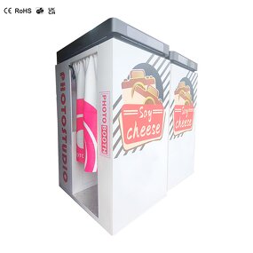 Photo Booth Kiosk Manufacturer - 2026 Self Service Instant Print with Printer Camera Coin Operate for Malls