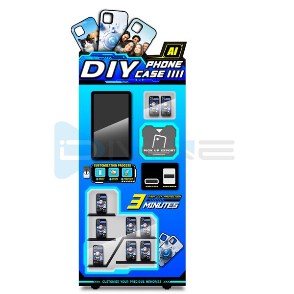 Phone Case Vending Machine Manufacturer - New with AI Automatic Printer DIY