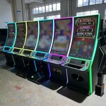 Arcade Game Cabinet Manufacturer - 43 Inch Cured Multifunctional with LED Light/Coin Mechanism