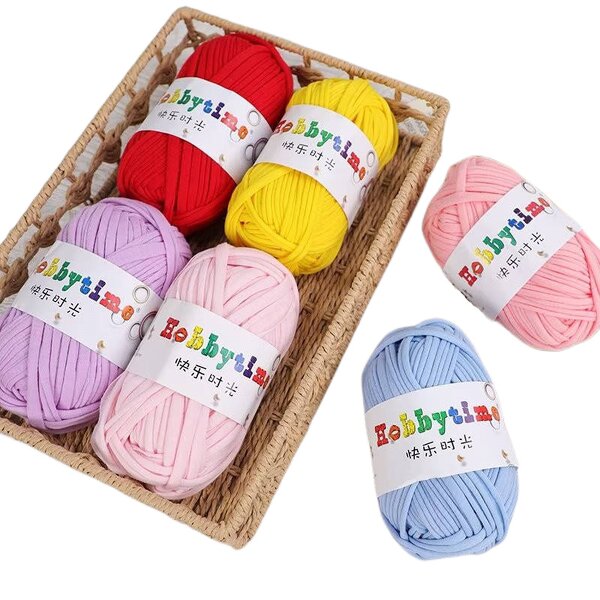 Elastic T-Shirt Yarn - Manufacturer - Super Soft Gradient Color Crochet Handbags
