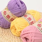 T-shirt Yarn - Manufacturer - 100% Polyester DIY Pet Bed Handbags Crochet