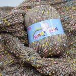 Silk Meringue Yarn - Manufacturer - Medium Thick Baby Crochet Recycled Melange