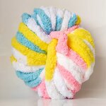 2CM Chenille Yarn - Manufacturer - Customized Colorful Chunky Throw Blanket Dyed
