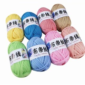 T-shirt Yarn - Manufacturer - 100% Polyester DIY Pet Bed Handbags Crochet