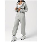 Women's Sweatshirt Set - Manufacturer - Autumn Winter Thickened Hooded Zip 2 Piece