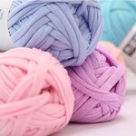 T-Shirt Yarn - Manufacturer - 100% Polyester Solid Color Fabric Crochet DIY