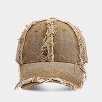 Denim Baseball Cap - Manufacturer - Washed Soft Top Raw Hem Unisex Vintage
