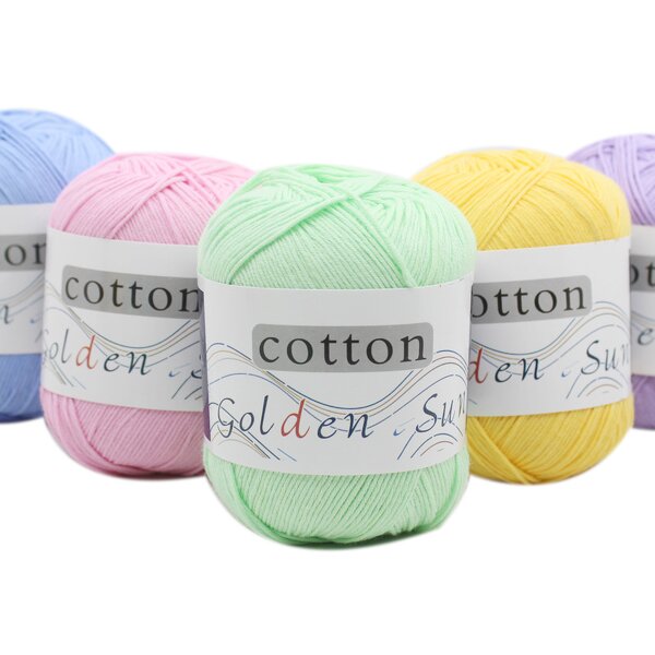 Pure Cotton Yarn - Manufacturer - 100% High Strength for Baby Sweaters Hand Knitting