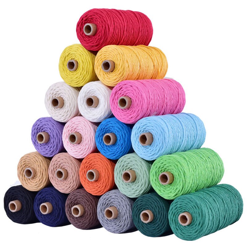 Macrame Cord - Manufacturer - 100% Cotton Rayon Blended 2mm-5mm Sizes Wholesale