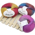 Wool Yarn - Manufacturer - 100% Section-Dyeing Worsted Rainbow Hand Knitting