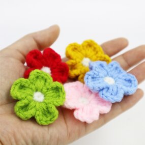 Crochet Flower Appliques - Manufacturer - Custom Handmade Sewing Bow Dress Decor