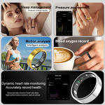 Smart Ring Manufacturer - 2025 Intelligent Fitness Steel Case Health Monitoring with Remote Control