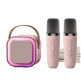 Karaoke Speaker Manufacturer - K12 Mini Portable with 2 Wireless Microphones for Family