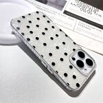 Phone Case Manufacturer - Fashion Black Polka Dot Pattern for iPhone 17 16 15 14