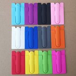 Phone Holder Manufacturer - OEM Logo Silicone Folding with Back Adhesive for Car