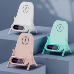 Wireless Charger Stand Manufacturer - 15w Fast Chair Design Desktop with Magnetic Ports