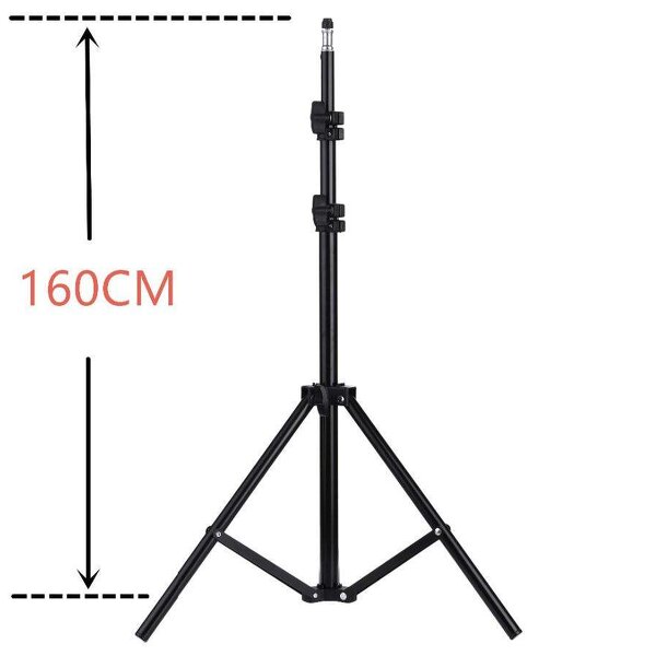 Tripod Stand Manufacturer - 1.6/2.1m Metal for Cellphone LED Ring Lamp 3 Height Adjust