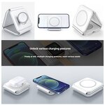 Wireless Charger Manufacturer - 3 in 1 Multifunctional 15W Folding Magnetic Enhanced