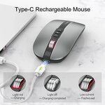 Wireless Mouse Manufacturer - USB Rechargeable 2.4GHz Mini RGB Optical 3D Aluminum Alloy