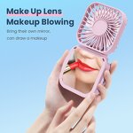 Portable Fan Manufacturer - USB Rechargeable Mini with Mirror Pocket Folding 3 Speed