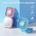 Portable Fan Manufacturer - USB Rechargeable Mini with Mirror Pocket Folding 3 Speed