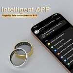 Smart Ring Manufacturer - 2025 Intelligent Fitness Steel Case Health Monitoring with Remote Control