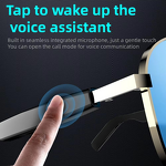 Smart Glasses Manufacturer - BT 5.4 Touch Anti Blue Light Headphone With Mic for Riding