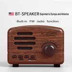 Wireless Speaker Manufacturer - with FM Function Portable Mini 1200mah Rechargeable Retro