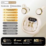 Earbuds Manufacturer - X31 Transparent Clip-On BT5.4 Sweat-proof for Running Gym