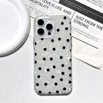 Phone Case Manufacturer - Shakeproof Black Polka Dot Cartoon Cute TPU Full Cover for iPhone