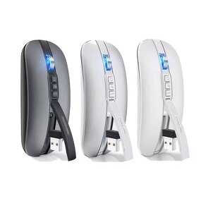 Wireless Mouse Manufacturer - Portable Dual Model 2.4G/BT5.1 Mini Aluminum Alloy Gaming