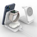 Wireless Charger Manufacturer - Multi Functional Stand Folding Desktop with LED Light