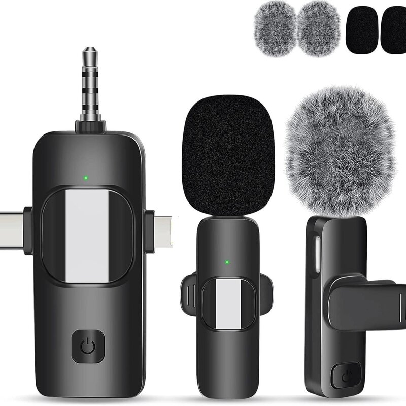 Lavalier Microphone Manufacturer - 3 in 1 K15 Wireless Noise Reduction for Live Streaming