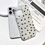 Phone Case Manufacturer - Fashion Black Polka Dot Pattern for iPhone 17 16 15 14