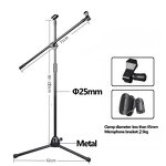 Microphone Stand Manufacturer - Floor Standing Double Pole Tripod for Live Streaming