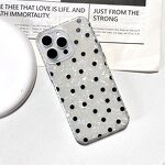 Phone Case Manufacturer - Fashion Black Polka Dot Pattern for iPhone 17 16 15 14