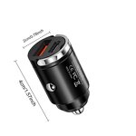 Car Charger Manufacturer - Dual USB Type C 30W Fast Metal Aluminum with Handle