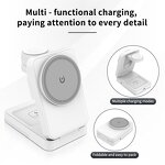 Wireless Charger Manufacturer - Multi Functional Stand Folding Desktop with LED Light