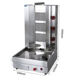 Kebab Shawarma Machine - Manufacturer - Gas 3-burner CG-800 Doner Grill Equipment