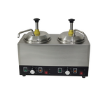 Chocolate Sauce Warmer - Manufacturer - Commercial Electric 2 Bottles Stainless Steel