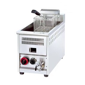 Hot Dog Fryer - Manufacturer - Commercial Double Dog Corn Cheese Gas Deep Fryer