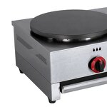 Crepe Maker Machine - Manufacturer - 2-Plate Gas Professional Industrial Non Stick